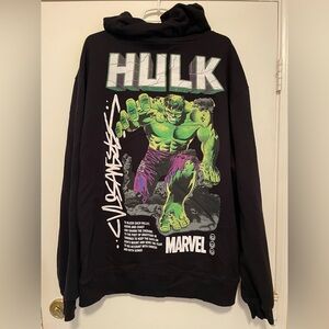CVLA x Incredible Hulk I Am The Hulk Hoodie Sweatshirt Men’s 2XL Black Sweater